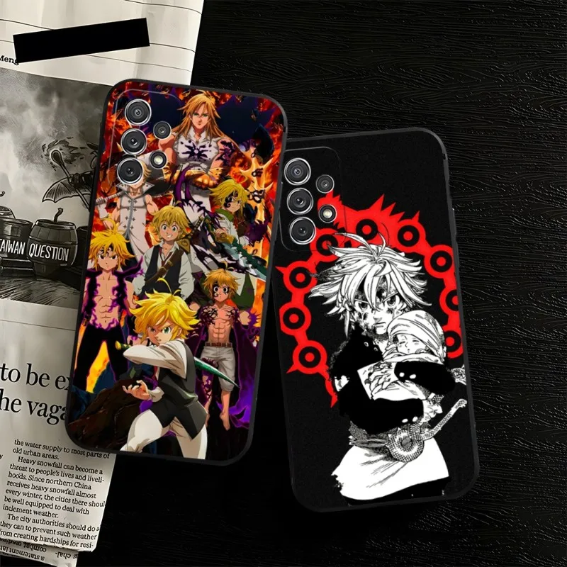 

Meliodas Anime Phone Case For Samsung A34 A52 A53 A51 A14 A50 A33 A13 A22 A31 A54 A03S A21 A81 A42 Silicone Back Cover