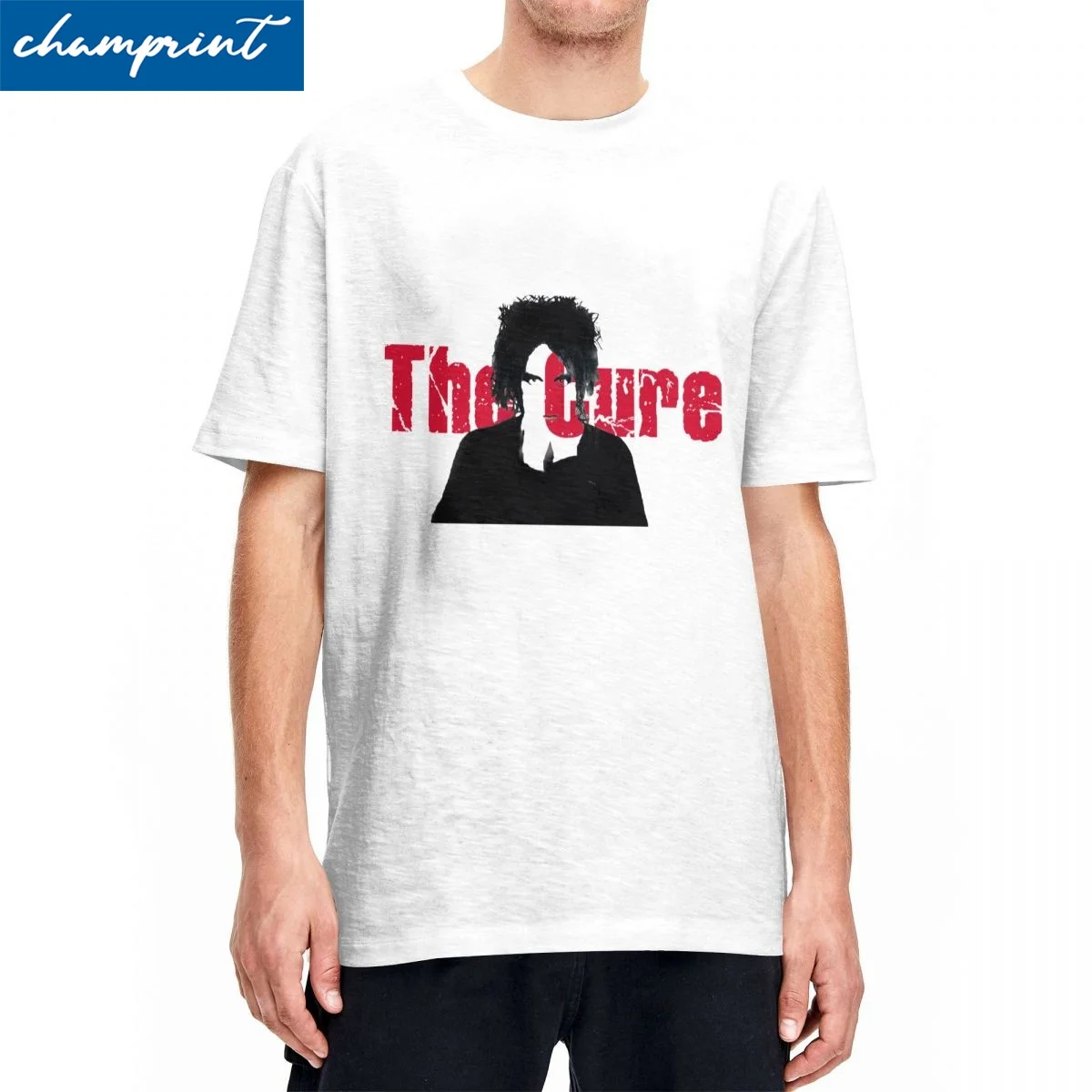 See Through T-Shirt for Men Women The Cure Vintage Cotton Tees Round Collar Short Sleeve T Shirt Party Clothing