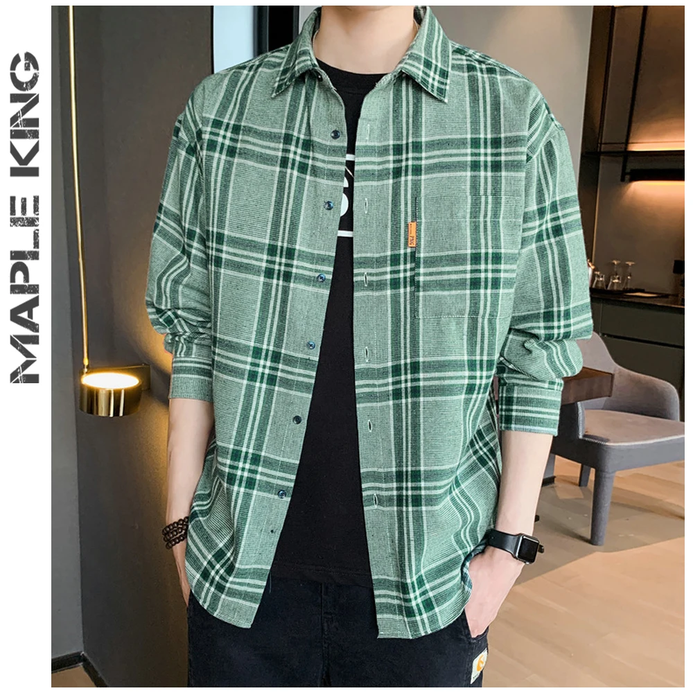 

Блузка Maple King Женская с длинным рукавом, Повседневная рубашка с карманами, рабочая одежда, стиль Харадзюку, стиль хип-хоп, 2022