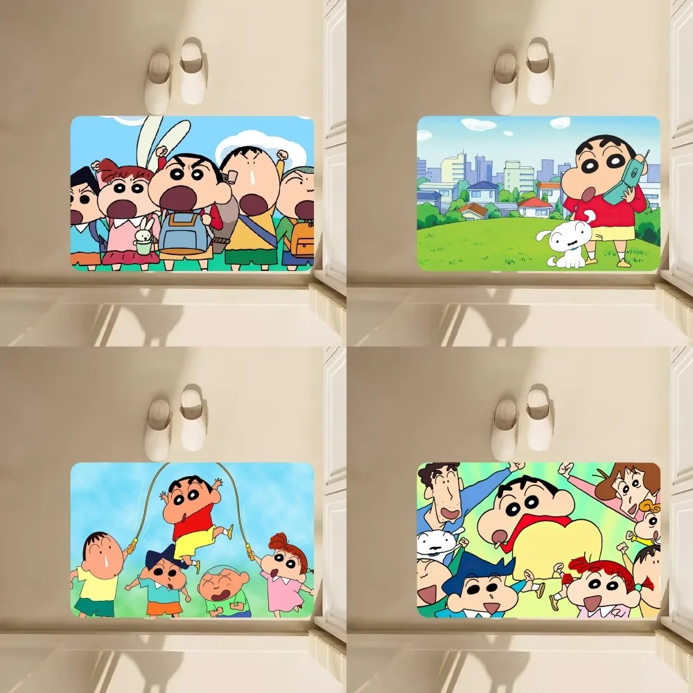 Милый напольный коврик Beast Kingdom Crayon Shin-chan нескользящий для ванной кухни спальни