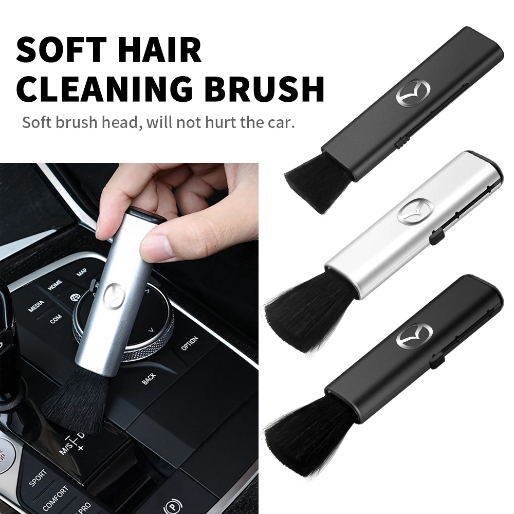 

Car Retractable Conditioning Air Outlet Dashboard Cleaning Brush for Mazda 2 3 5 6 7 MS Axela Atenza CX-3 CX-4 CX-5 Demio 323
