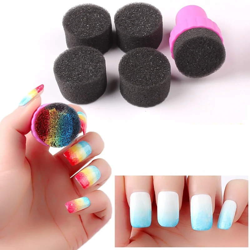 

Nail Art Transfer Sponge Gradient Coloring Stamping Stamper Painting Image Stamp Foam DIY Polish Gel UV Tool