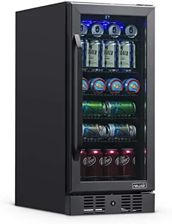

Refrigerator Cooler with 96 Can Capacity - Mini Bar Beer Fridge with Reversible Hinge Glass Door - Cools to 34F - ABR-960 - Stai