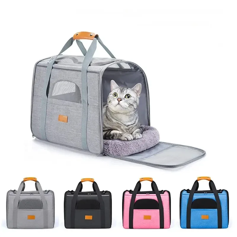 Сумка-переноска одобренная авиакомпанией для маленьких собак и кошек мягкий