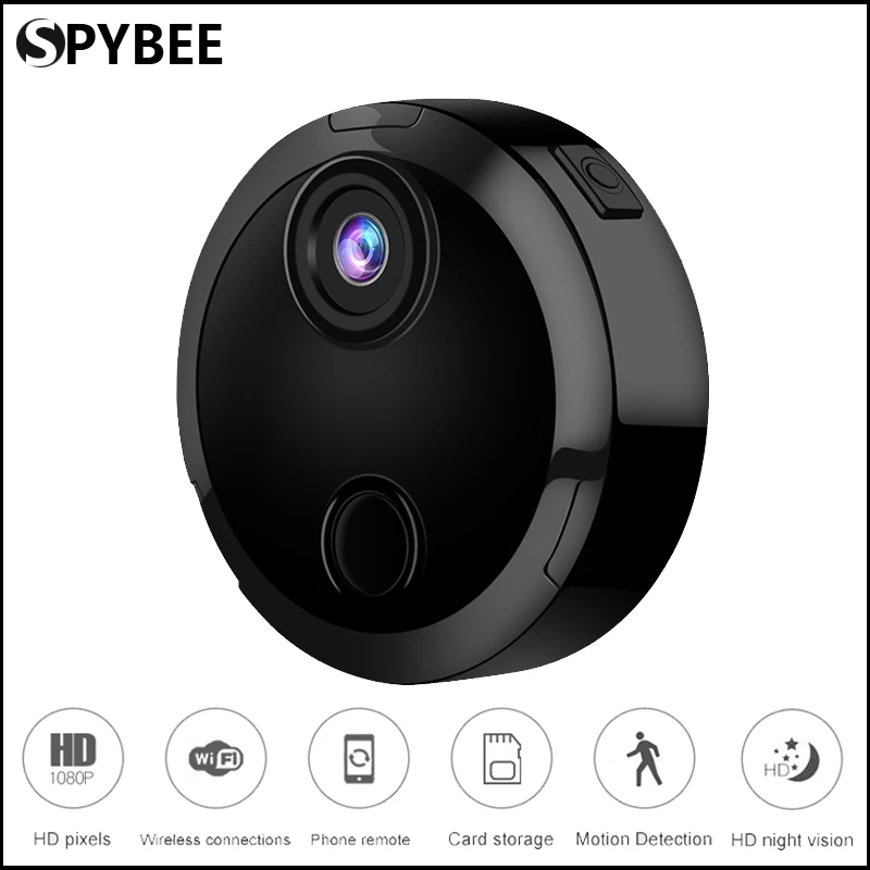 

Беспроводная мини-камера SPYBEE с поддержкой Wi-Fi, HD 1080P