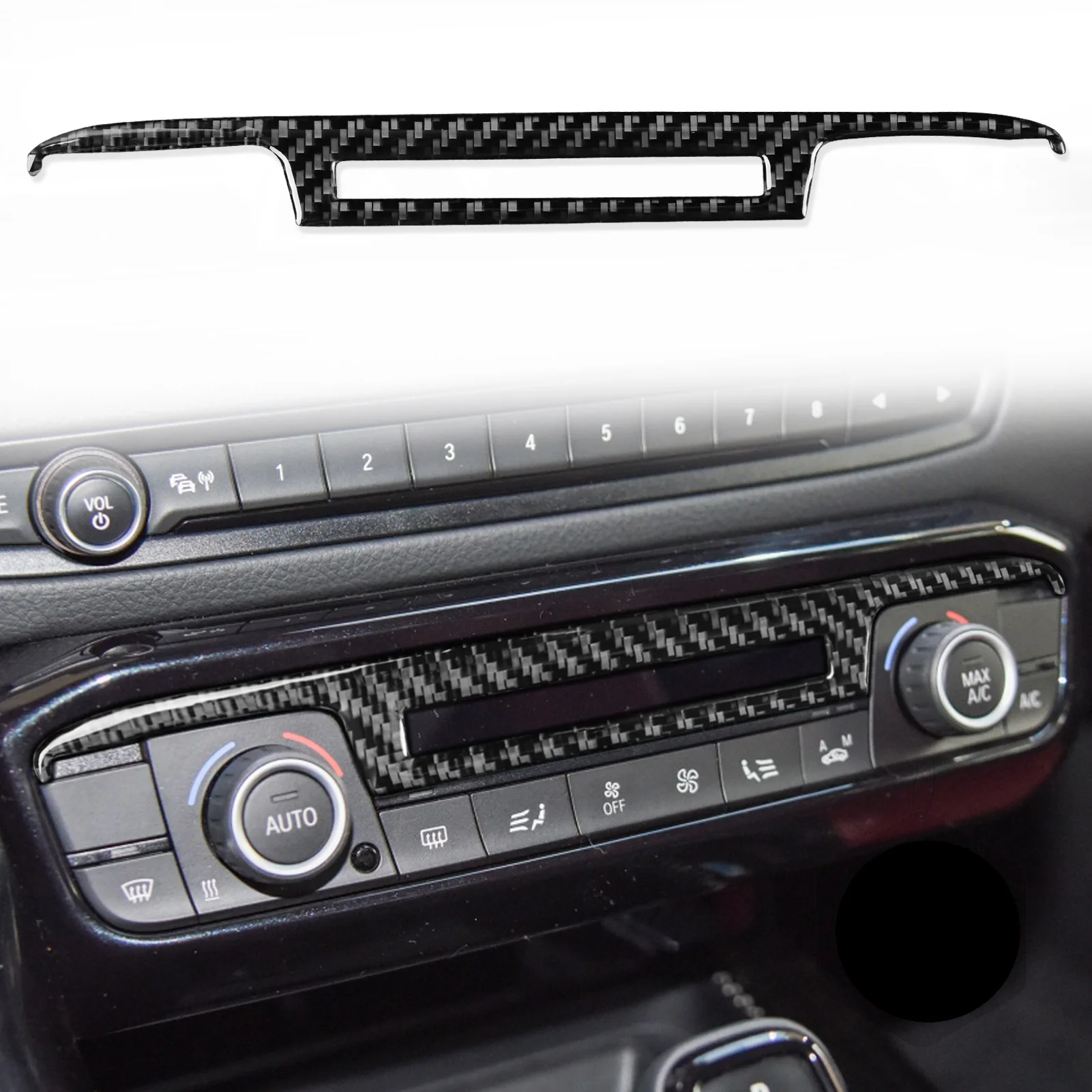 

Carbon Fiber Car Central Air Conditioner Switch Panel Sticker Car Interior Accessories For Toyota Supra GR A90 2019-2022
