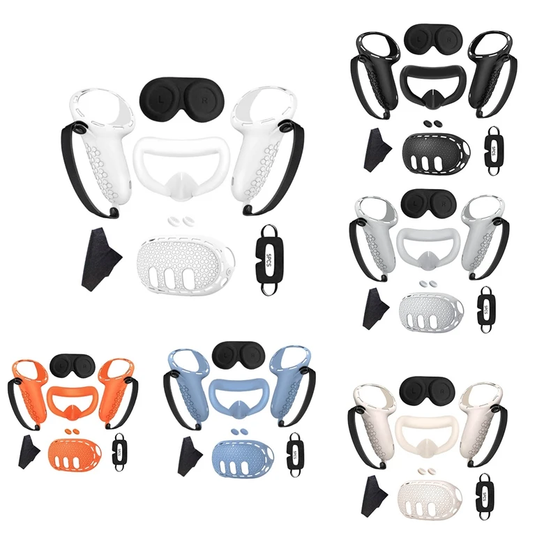 Для Meta Quest 3 силиконовая искусственная кожа + рукоятка крышка для лица