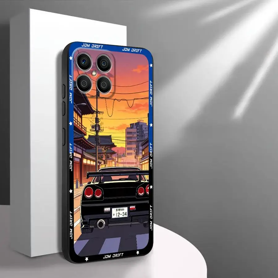 Фото Чехол для Honor 8X X7 200 400 Lite X5b 90 70 X6 Magic5Lite X8 X9a, чехол для телефона JDM Sport Car №3