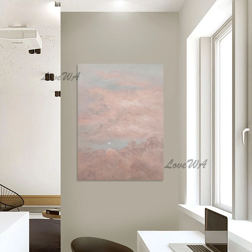 Масляная картина &quotРозовое небо&quot