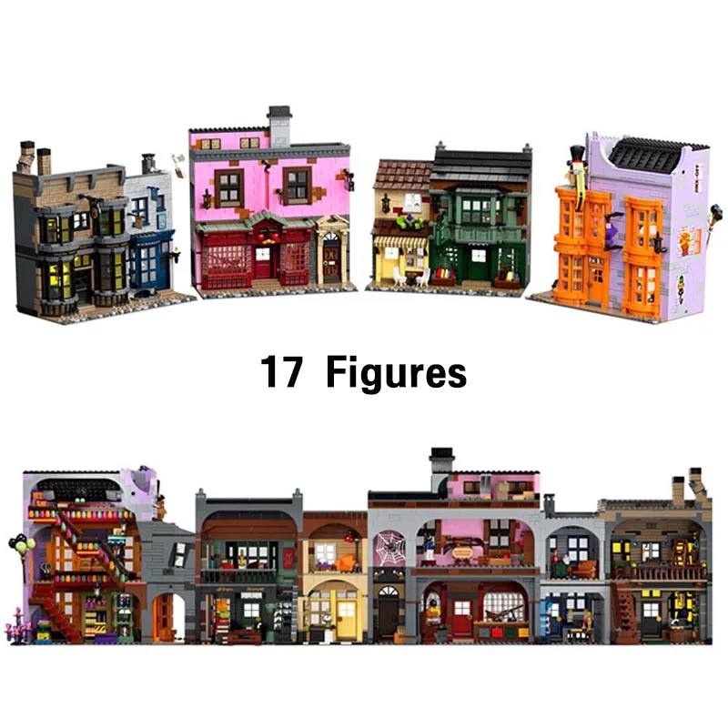 

5544 PCS Diagon Alley Building Blocks Bricks Birthday Christmas Girls Toys Compatible With 75978