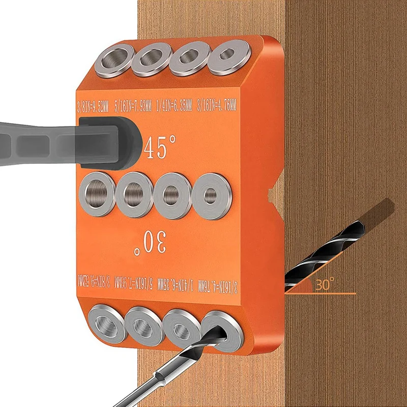 Направляющая для дрели 30/45/90 градусов 4 размера