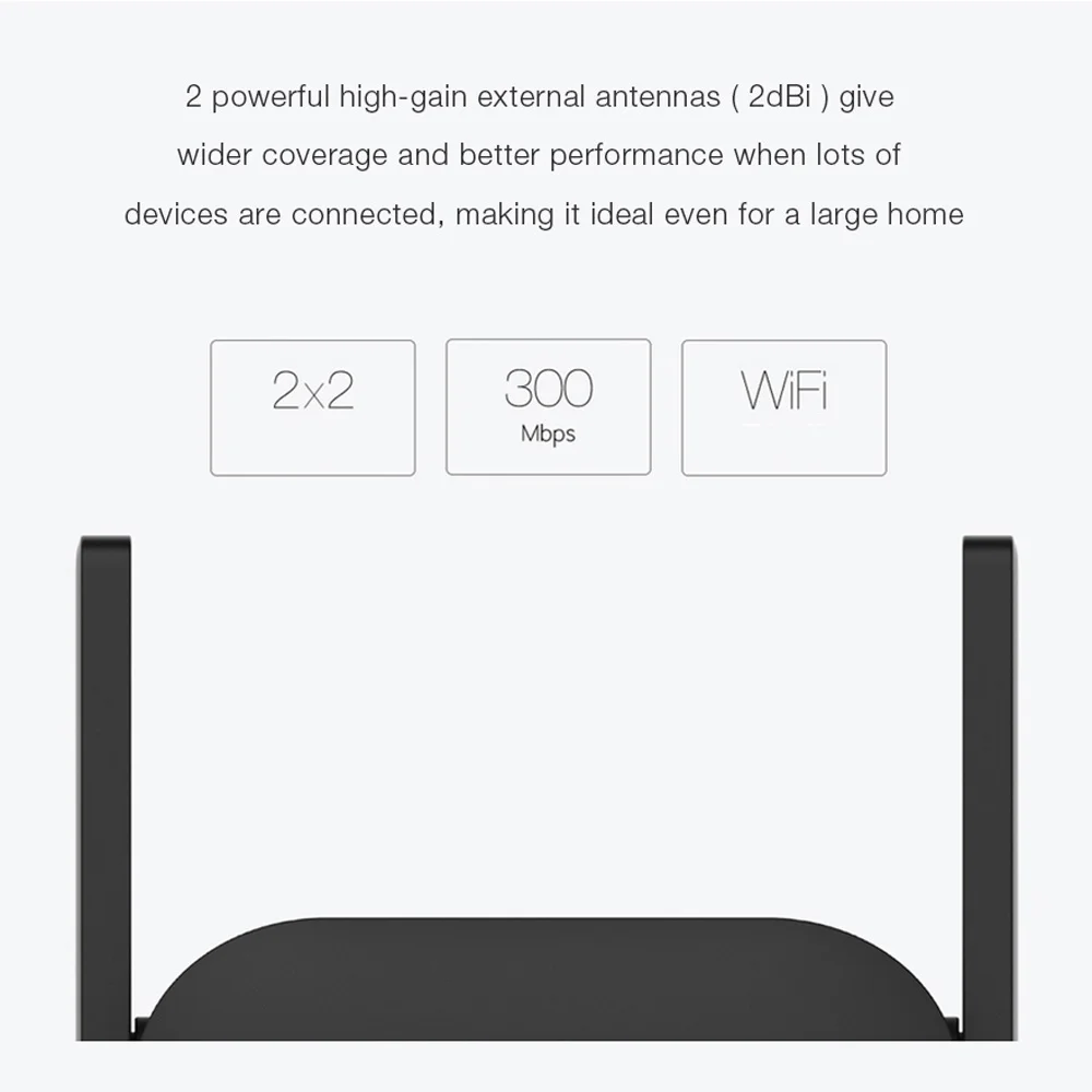 Wi-Fi-роутер Xiao mi jia 2 антенны 300 м |