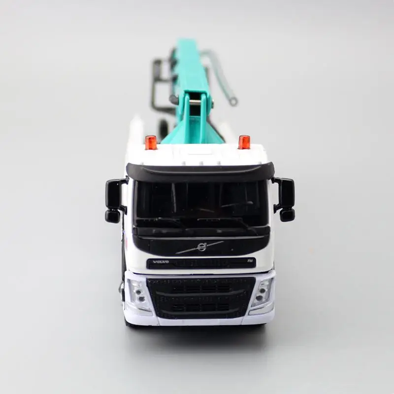 1:50 Scale Concrete Pump Truck Toy Car Diecast Vehicle Model Pull Back Sound & Light Educational Collection Gift For Kid images - 6