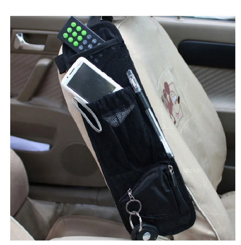 

Car Seat Organizer Auto Seat Side Storage Hanging Bag Multi-Pocket Drink Holder Mesh Pocket Car Organizer Interior Accessorie