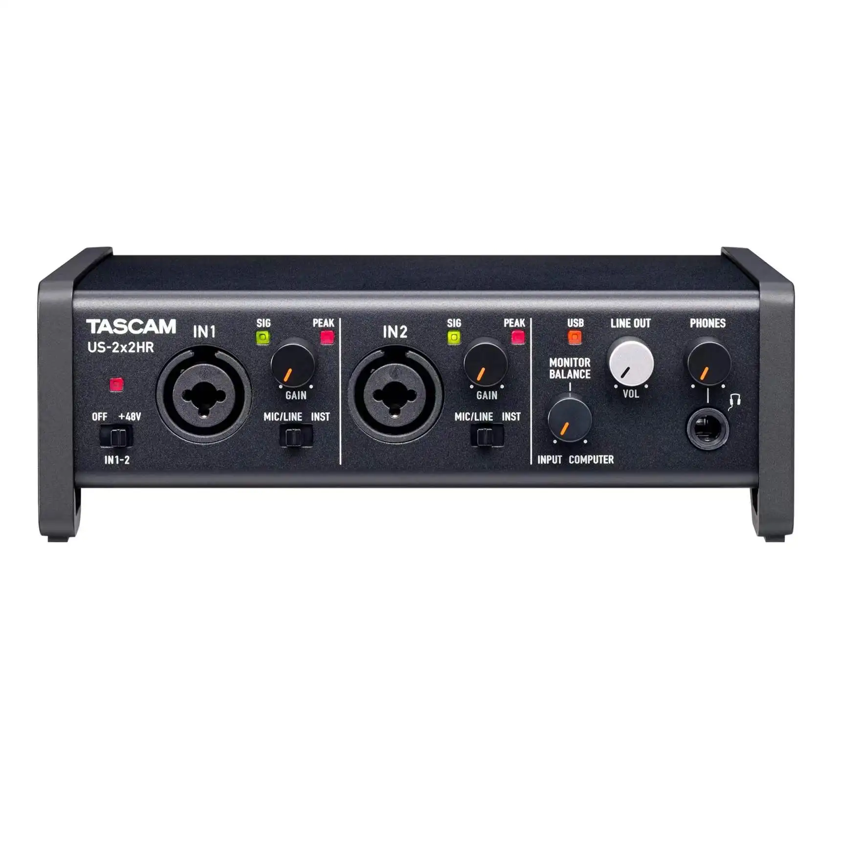 Tascam us-2x2 HR Многофункциональный USB аудио интерфейс высокого разрешения 2 in/2 out MIDI IOS