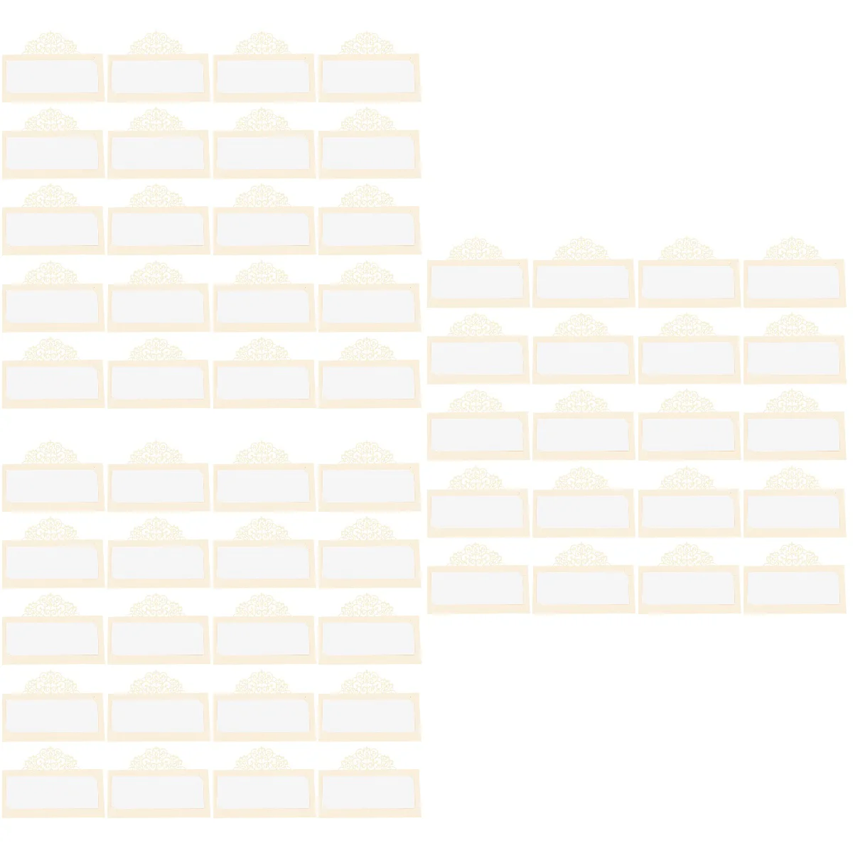 

Table Place Blank Reserved Wedding Tent Signs Party Name Tented Folded Setting