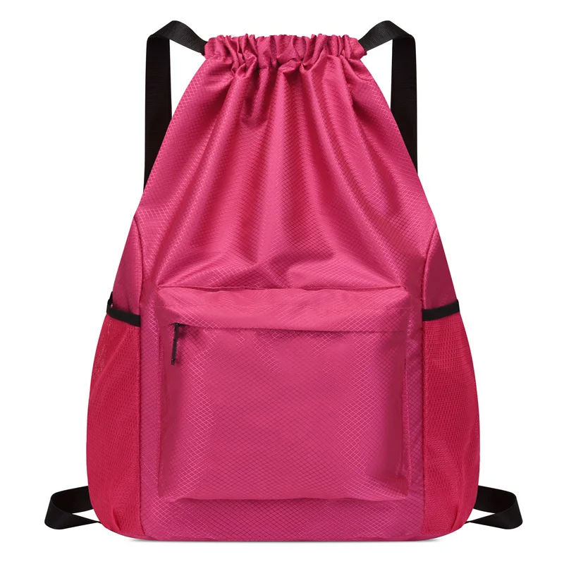 2022 HOT Drawstring Backpack Fashion School Gym Drawstring Bag Casual String Knapsack School Back Pack For Teenager Women Men