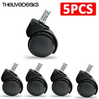 thelivedesks 5pcs castors rubber wheels for office chairs furniture hardware caster office chair caster wheel