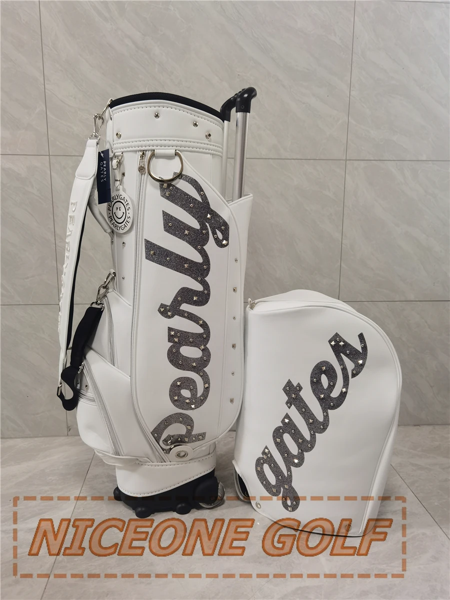 PAERLYGATES GOLF Bag Two-color PU waterproof pull rod bag Bright color men's and women's GOLF products outdoor