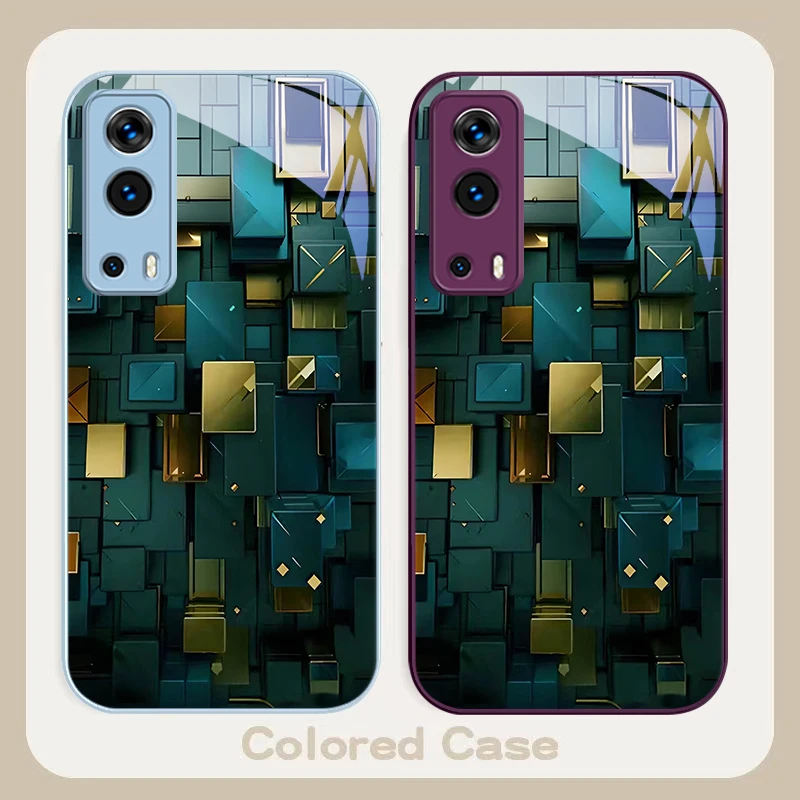 Bronze Space Far Peak For VIVO Y72 X100 Pro Y55 16 V20 29 V30 X60 Y11s Y20 X80 5G Y36 4G V23e Tempered Glass Phone Case