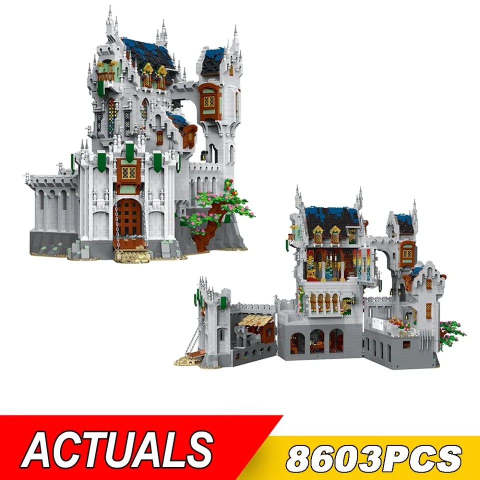 

NEW 8603Pcs Medieval castle Model Building Blocks MOC Steet View Assembly Castle Bricks Set Toys For Children Gift Christmas