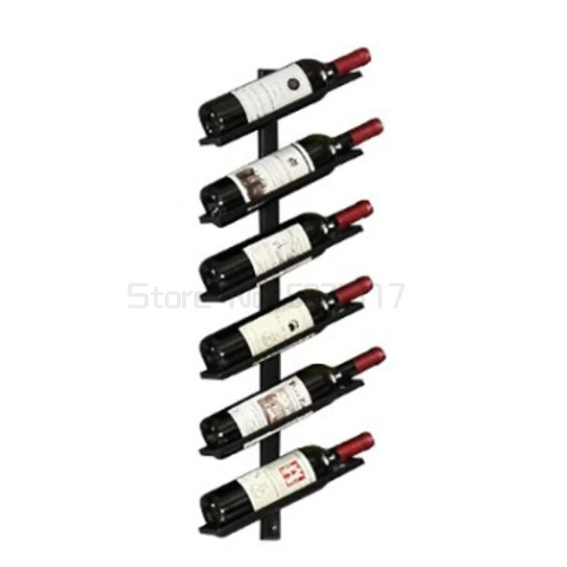 

Bottle Wine Rack Wall Mounted Wine Bottle Holder Creative Stylish Modern Iron Stand Champagne Storage Bar Accessories