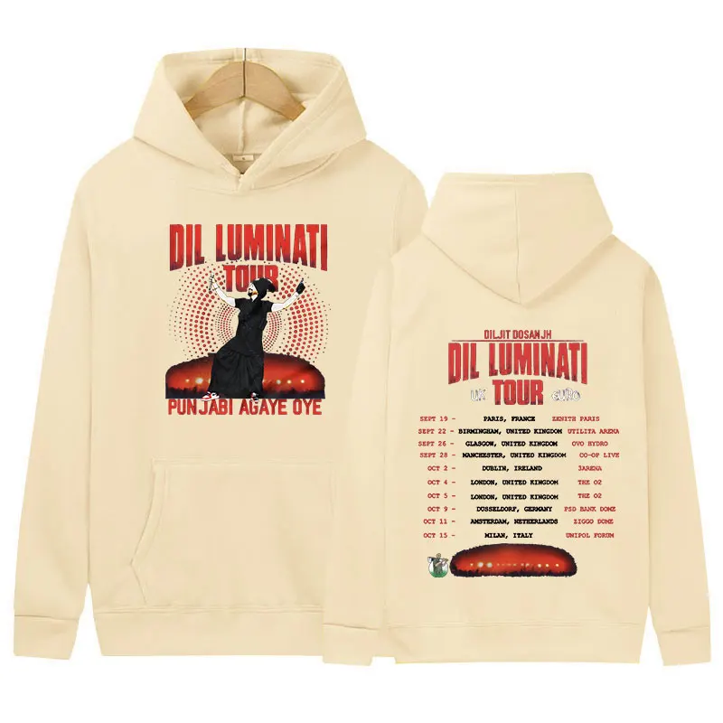 Diljit Dosanjh Dil-Luminati 2024 толстовка с турбом для мужчин и женщин винтажный модный