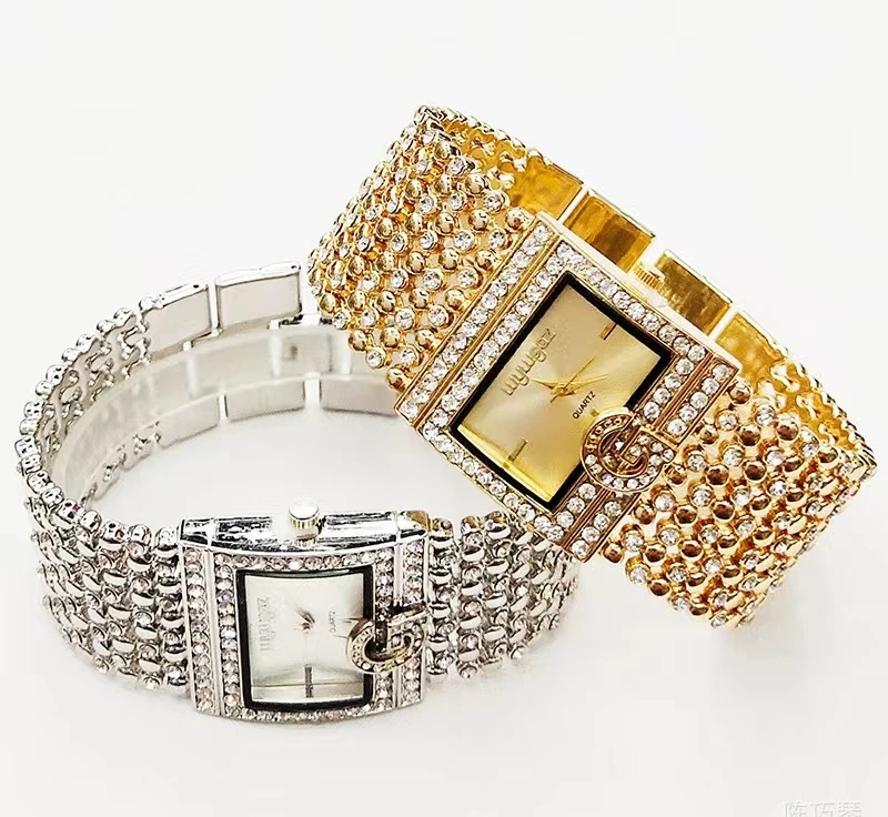 Модный Алмазный Набор цифровые часы-браслет качественные трендовые женские