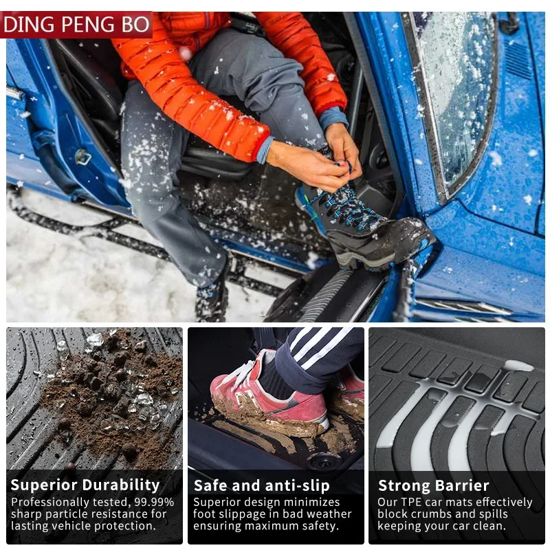 Автомобильные коврики из ТПЭ под заказ для KIA EV6 2022 2023 2024 аксессуары интерьерные