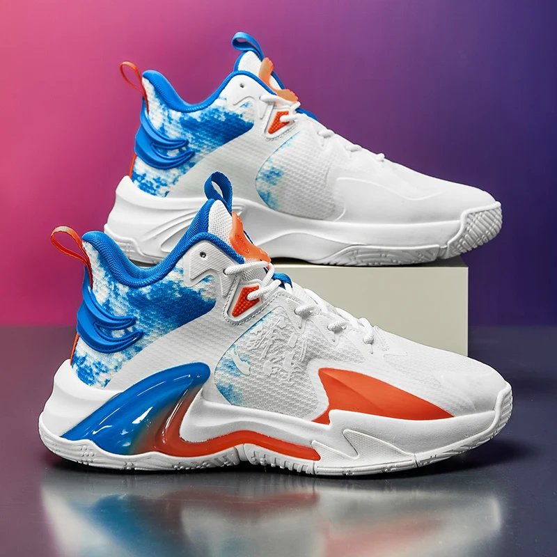 

QQ-2161 Professional Mens Basketball Sneakers High Quality Non-Slip Training Sports Shoes Wearable ForMotion Basketball Shoes