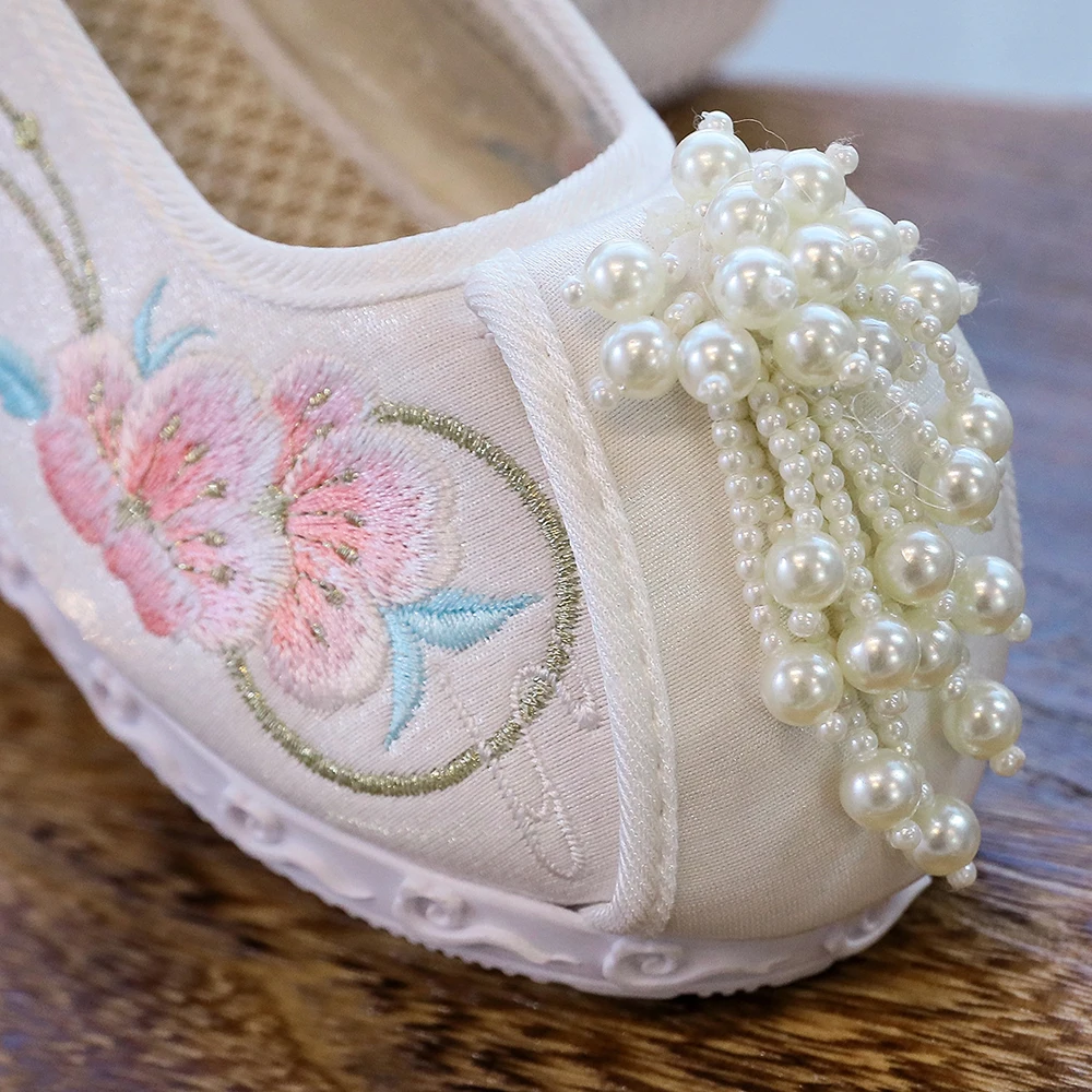 Женские кроссовки с вышивкой Veowalk осенне-зимние элегантные из хлопчатобумажной