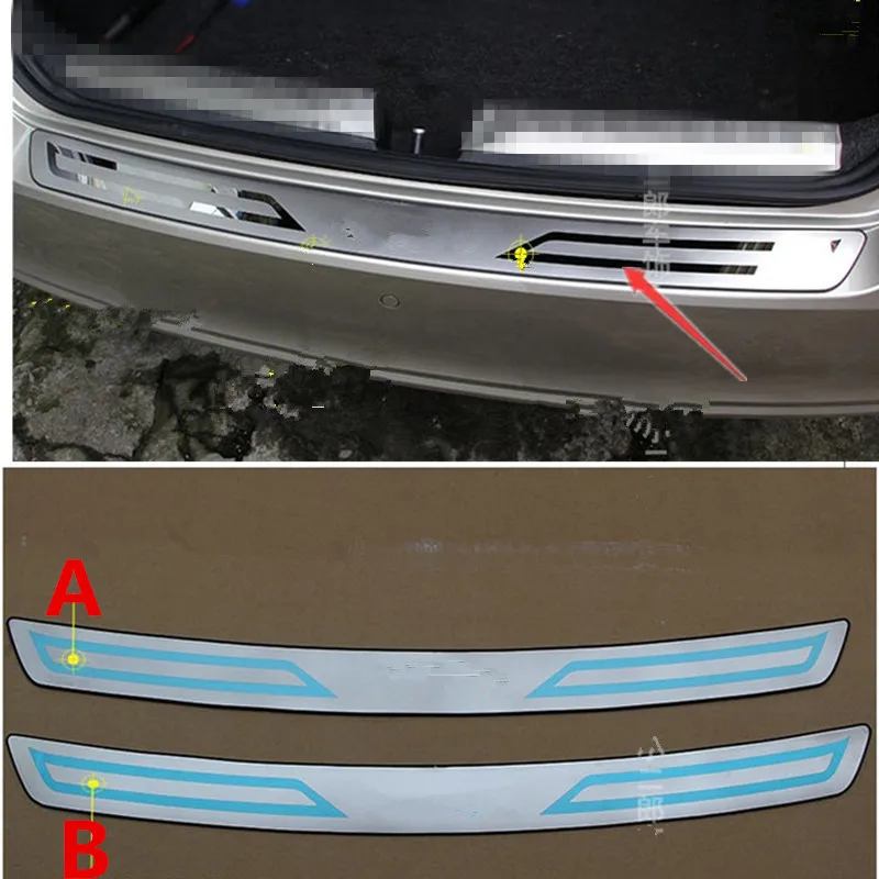 

stainless steel Rear bumper Protector Sill For 2013-2017 Skoda Rapid