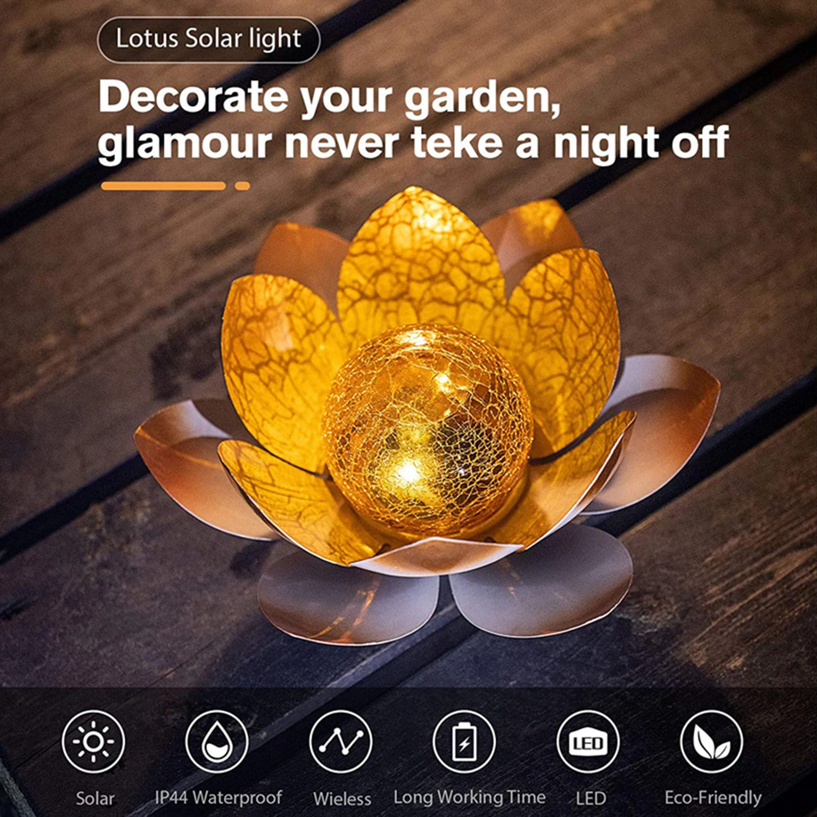 

Lotus Solar Light Outdoor Pond Swimming Pool Floating Flower Night Lamp Garden Courtyard Patio Decoration Solar Powered Lights