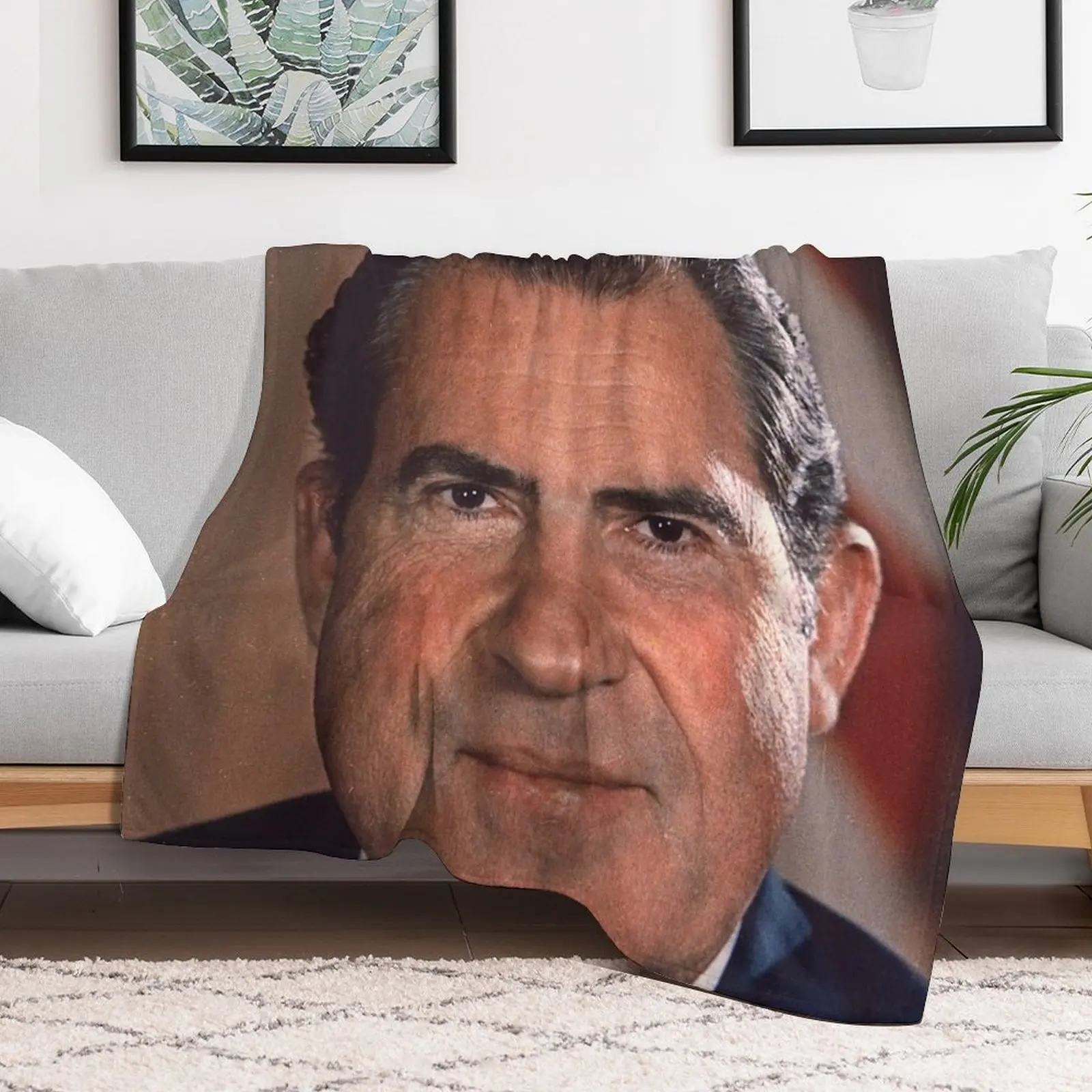 Одеяло с портретом Ричарда Никсиона