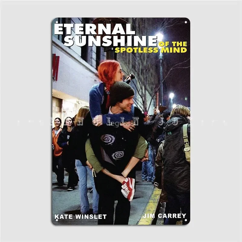 Eternal Sunshine Of The Spotless Mind Джим Керри и Кейт Винслет Металлическая вывеска Паб