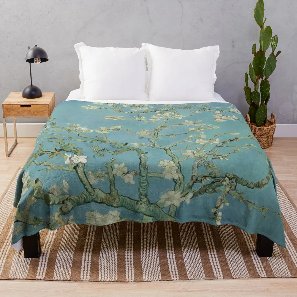 

Almond Blossom Throw Blanket Bed Fashionable Blanket