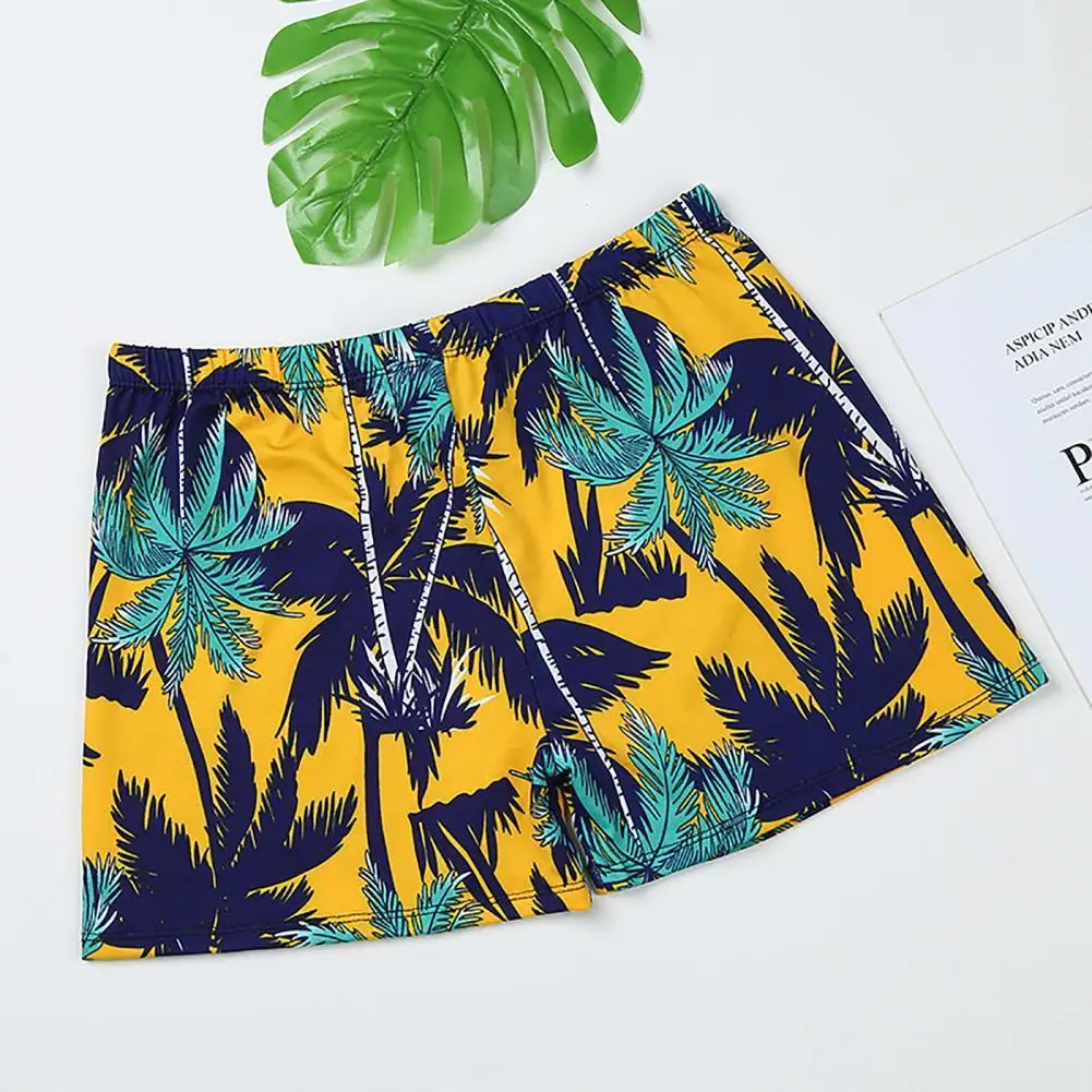 

Floral Print Terrific Loose Beach Shorts Breathable Men Trunks Good-looking for Water Sports