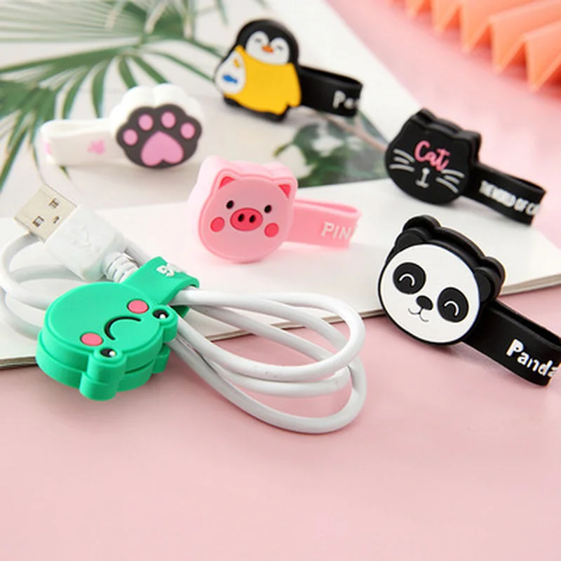 

Magnetic Animals Cable Organizer Earbud Cord Holder Charger Clips Desk Cable Management Bookmark Cord Keeper Wire Wrap