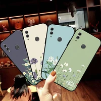 watercolor painting flowers and plants phone case for huawei honor 10 v10 10i 10 lite 20 v20 20i 20 lite 30s 30 lite pro black