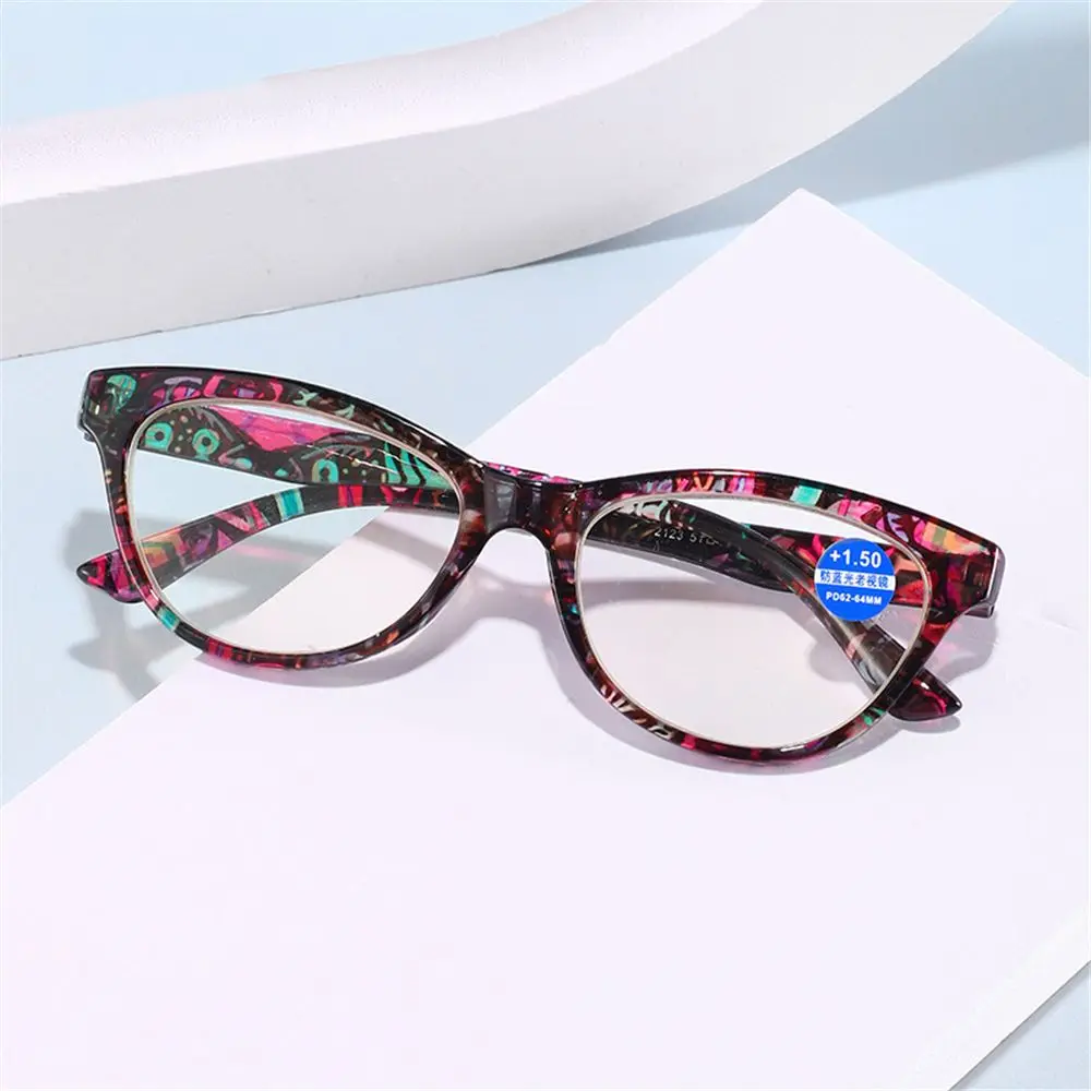 

1Pc Women Ultralight PC Frame Anti Blue-ray Far Sight Eyewear Reading Glasses Presbyopic Eyeglasses Vision Care +1.0~+4.0