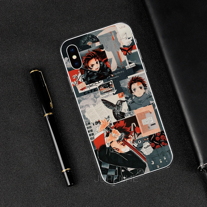 Japan Demon Slayer Cover For For iPhone 14 13 12 11 Pro MAX Mini SE2 2020 SE3 XR X XS 6S 6 7 8 Plus iPod Touch 7 6 5 Phone Case images - 6