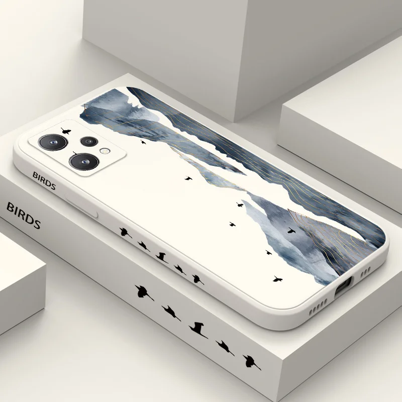 

Ink Mountain Case For OPPO Realme 9 9i 8 8i 7 7i 6 Pro Plus C30 C31 C35 C1 C11 C12 C15 C20 C21Y C25 C25S Cover
