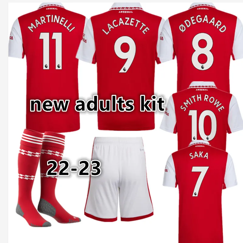 

Top Quality new adults kit 22 23 Arsenales shirt SMITHROWE LACAZETTE shirt PEPE SAKA new 22-23 ArsenalE Top Quality adults kit