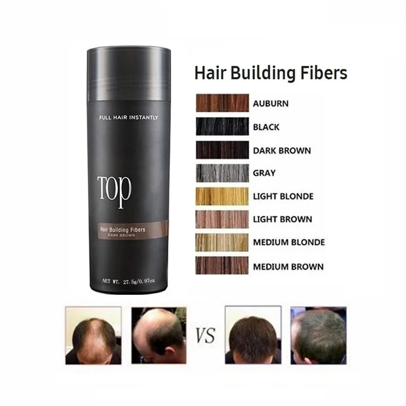 Original Hair Fiber Keratin Applicator Hair Building Fibers Set Spray Pump Styling Color Powder Extension Thickening Growth