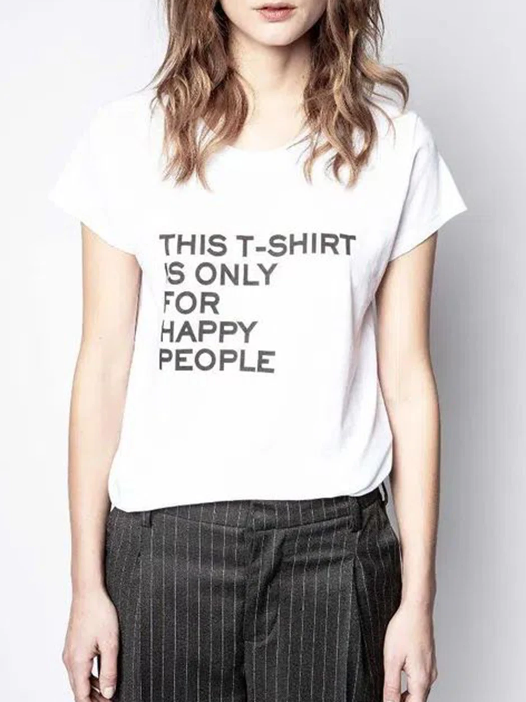 

Slogan Print T-Shirt Women Summer Summer Cotton Round Neck Short Sleeve Fashion Tee Shirt Femme Luxury Tees Tops Casual