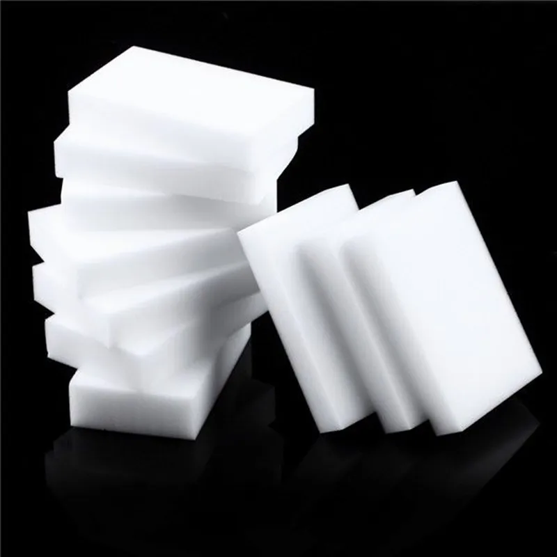 

100pcs 100 X 60 X 10mm Melamine Sponge Magic Sponge High Density Eraser Home Cleaner Cleaning Sponges for Dish Kitchen