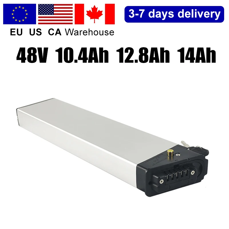 

EU US CA UK Warehouse 48V 10.4Ah 12.8Ah 14Ah Folding Electric Bicycle Battery for Samebike LO26 20LVXD30 Lectric XP ebike