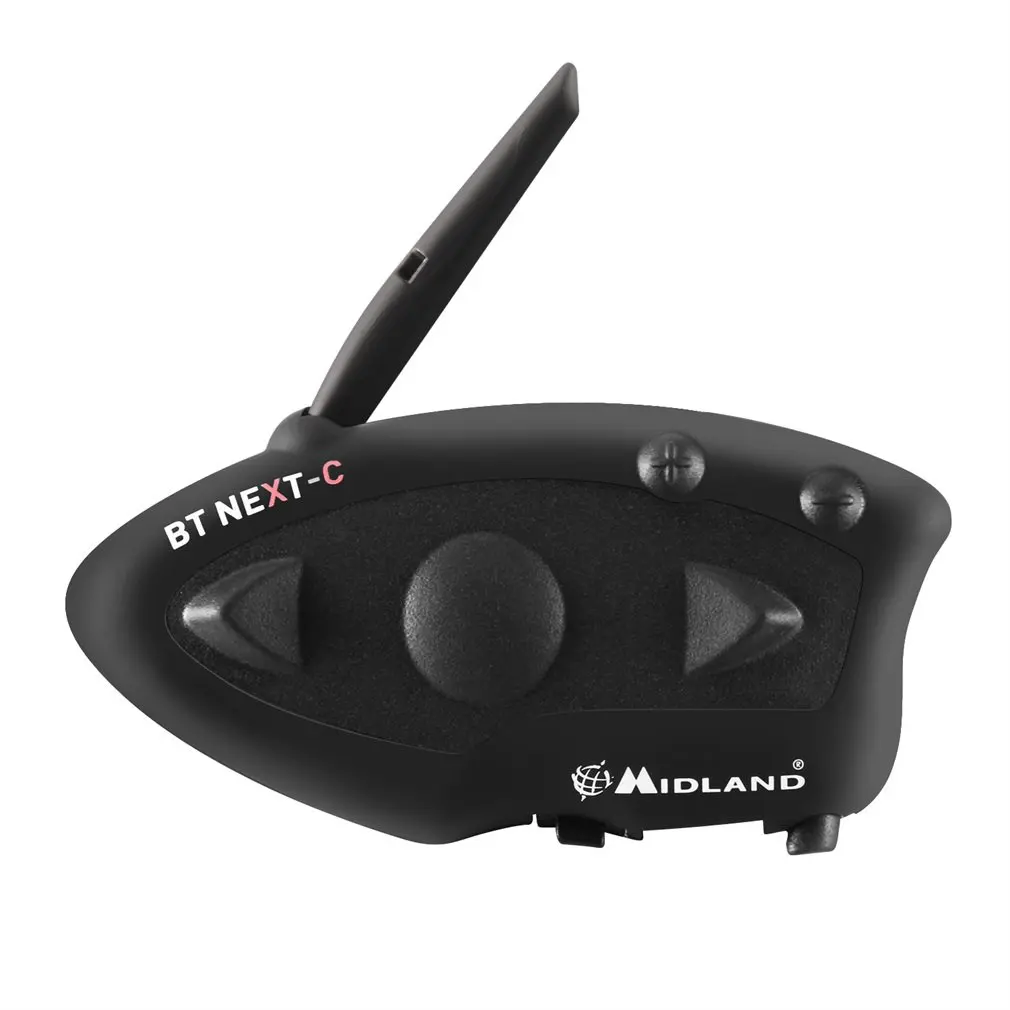 

Microphone Helmet Paired BT NEXT 1600M Motorcycle Helmet Intercom Headset Water-resistant Interphone Black
