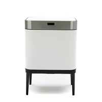 Stainless Steel Trash Can Automatic Kitchen Cabinet Storage Household Cleaning Tools Garbage Bin Sensor Bin Lixeira Home Items
