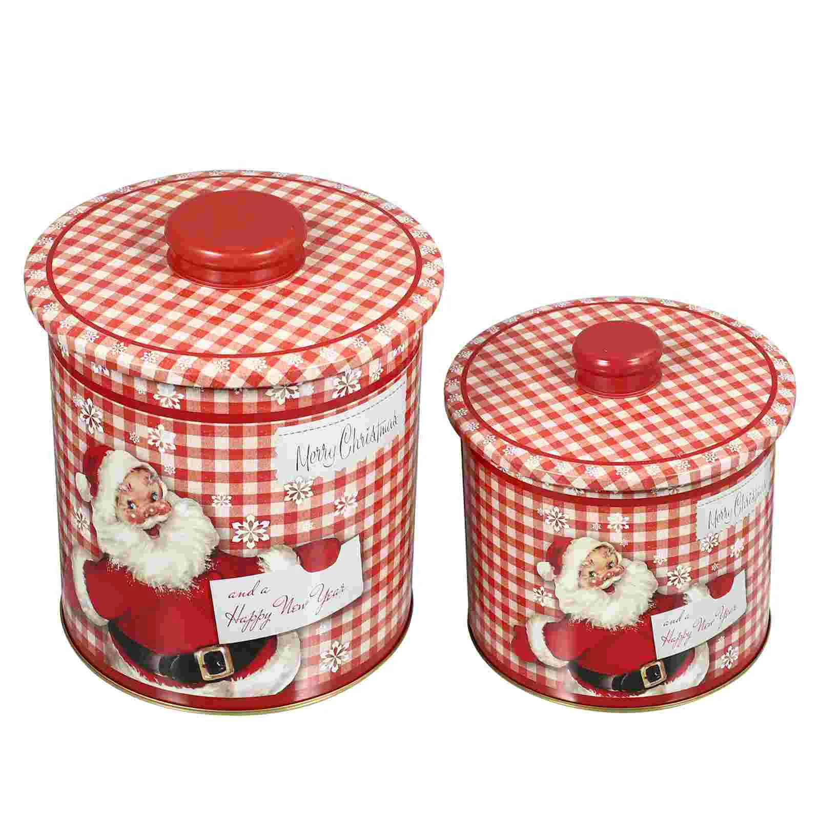 

2Pcs Festival Gift Wrapping Boxes Lovely Household Candy Sealing Containers